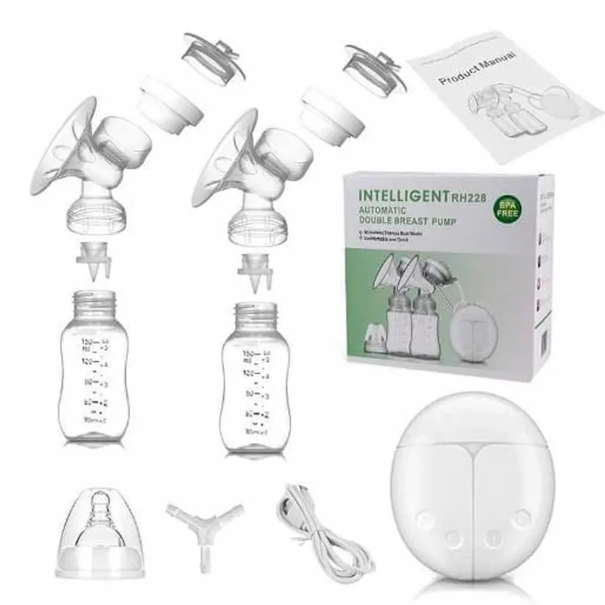 👶💖 ¡Porque cada gota cuenta! Extractor de leche potente doble