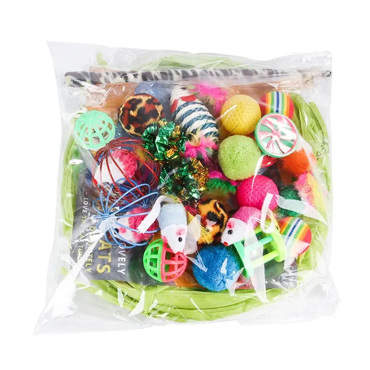 SET DE JUGUETES PARA GATOS - 21 PIEZAS