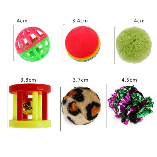 SET DE JUGUETES PARA GATOS - 21 PIEZAS